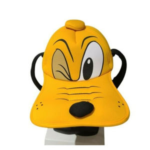 Disney Parks Pluto Baseball Hat Cap Foam Padded Face Ears Adult 57-59CM